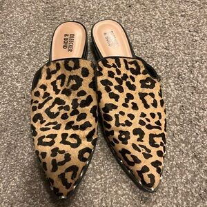 Leopard Print Women's Mules